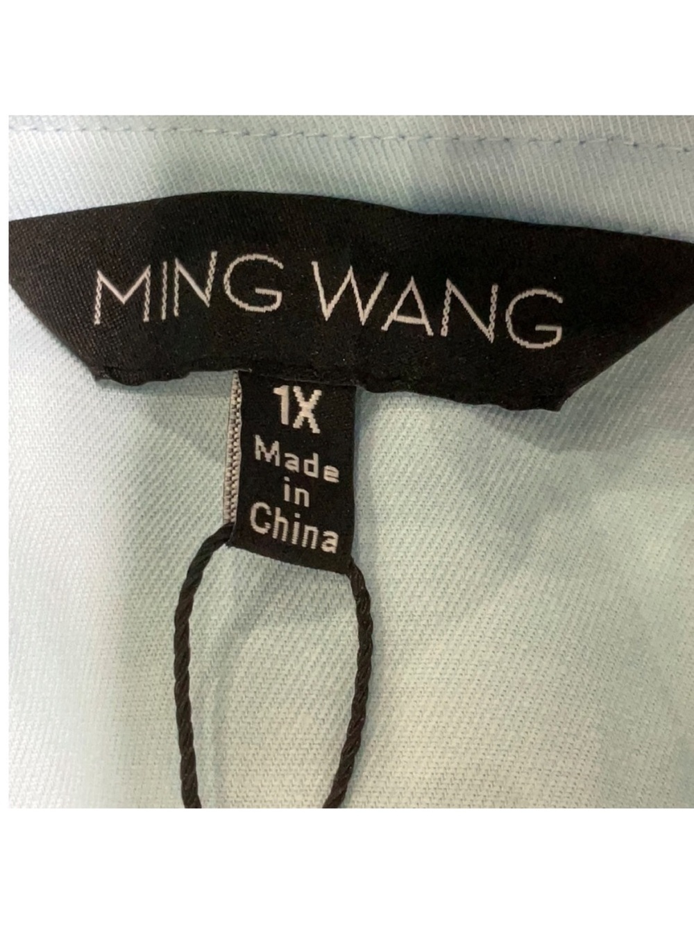 Ming Wang Blue Braided Trim Structured Blazer 1X Plus Size Workwear Jacket NWT - Picture 6 of 8